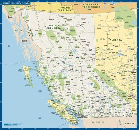 Challenges of implementing MAP Map OF British Columbia Canada